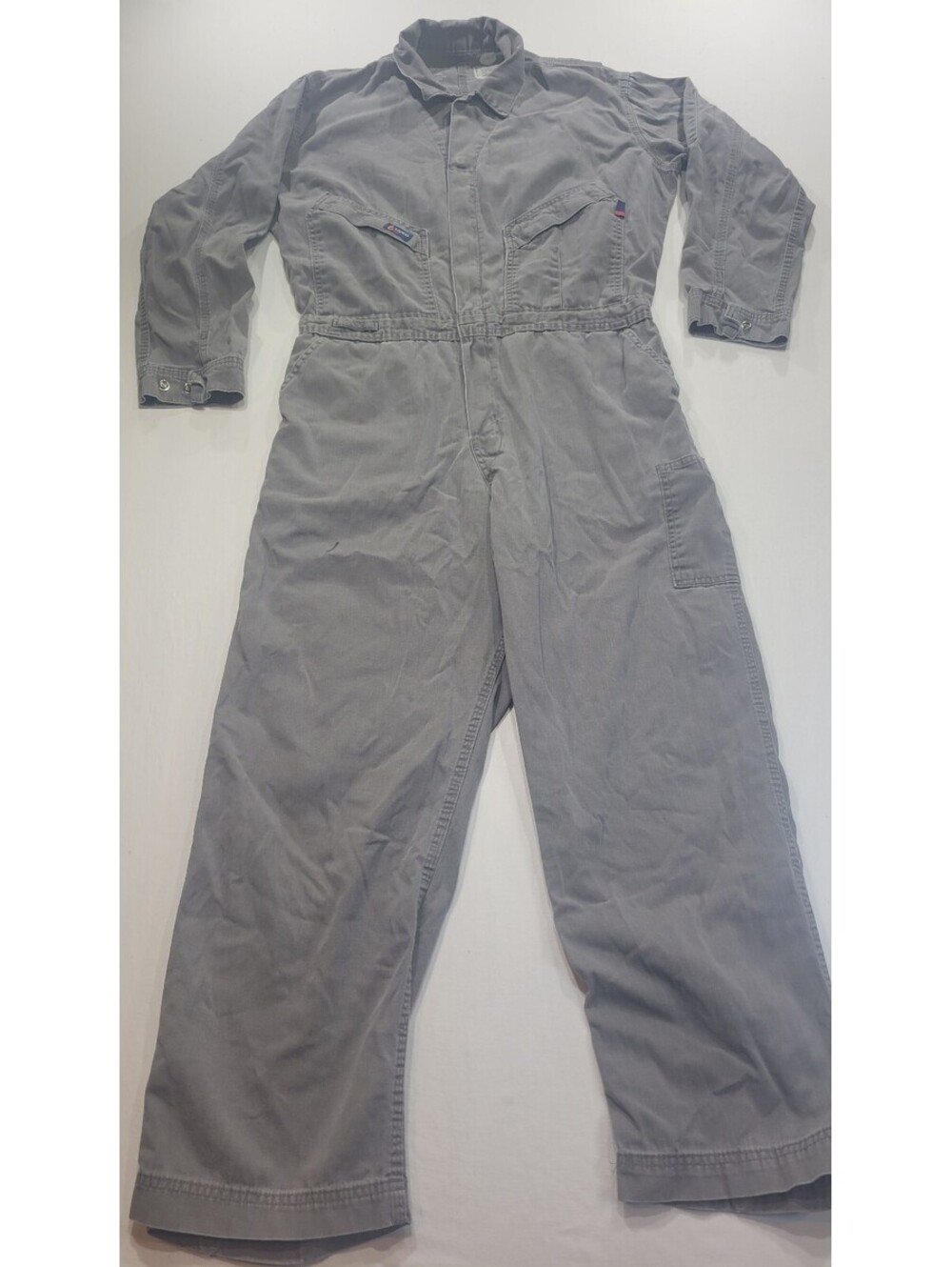 Lakeland Protective Coveralls Gray Cotton Workwear Size Large